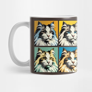 Domestic Medium Hair Pop Art - Cat Lovers Mug